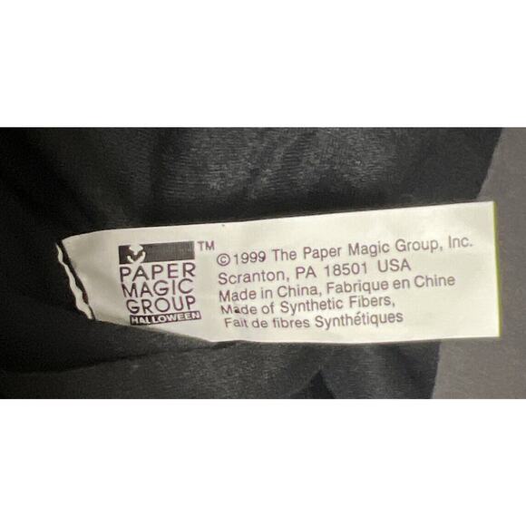 Paper Magic Group Hanging Vampire Skeleton Prop Cape Black Halloween 14" Decor - Picture 4 of 4